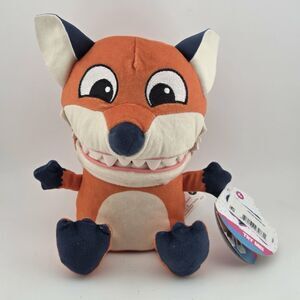 Chatter Chompers Fox Plush Stuffed Animal Toy With Funny Sound 6.5" NWT